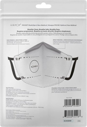 AIRPOP Pocket 2 Pack KN95 Masks - White HOW TO BUY