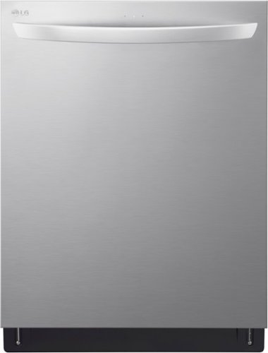 "LG - 24"" Top Control Smart Built-In Stainless Steel Tub Dishwasher with 3rd Rack, QuadWash and 46dba - Stainless Steel"