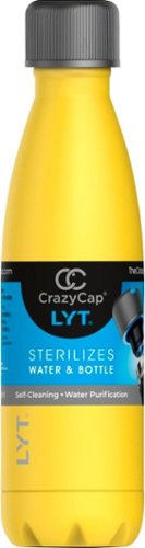 CrazyCap - LYT 17 oz. Self-Cleaning Bottle with UV-C Water Purifier - Sunshine