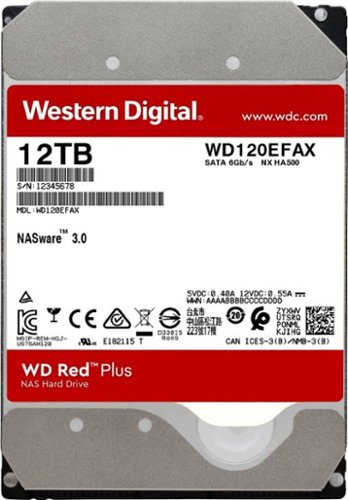 WD - Red Plus 12TB Internal SATA NAS Hard Drive for Desktops