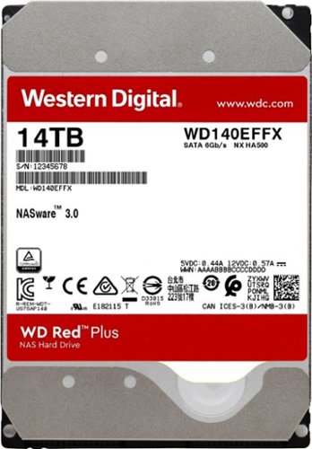 WD - Red Plus 14TB Internal SATA NAS Hard Drive for Desktops