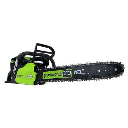  Greenworks - 18 in. 80-Volt Cordless Brushless Chainsaw (Battery &amp; Charger Not Included) - Green