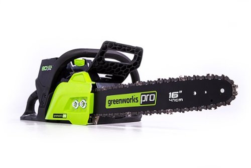 Greenworks - 16 in. 80-Volt Cordless Brushless Chainsaw (Battery & Charger Not Included) - Green