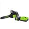Greenworks - 18 in. 80-Volt Cordless Brushless Chainsaw (2.0Ah Battery & Charger Included) - Green-Front_Standard