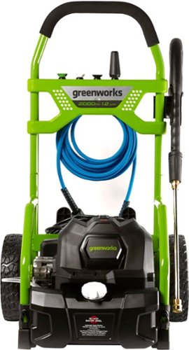 Greenworks - Electric Pressure Washer up to 2000 PSI at 1.3 GPM - Green