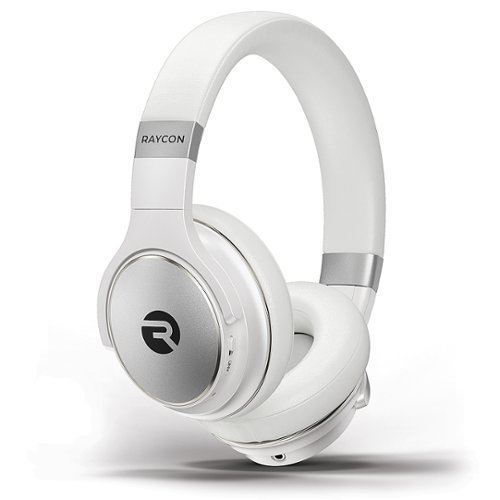 Raycon The Everyday Over-Ear Active-Noise-Canceling Wireless Bluetooth Headphones - Silver GLOBAL SHIPPING