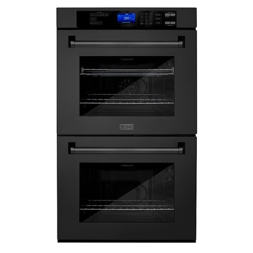 

ZLINE - 30" Professional Double Wall Oven with Self Clean and True Convection in Black Stainless Steel - Black
