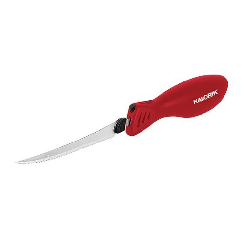 Kalorik - Cordless Electric Knife with Fish Fillet Blade - Red