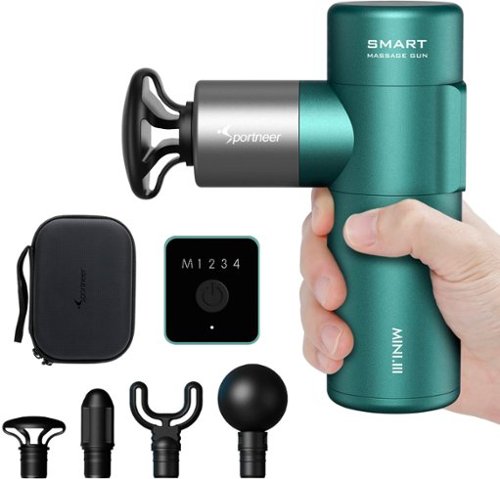 Sportneer MINI 3 Pocket Percussion Massage Gun - Green BUY IN MIDDLE EAST
