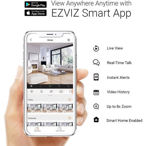 EZVIZ  C8C Outdoor Pan/Tilt Camera - Black, White BUY IN SAUDI ARABIA