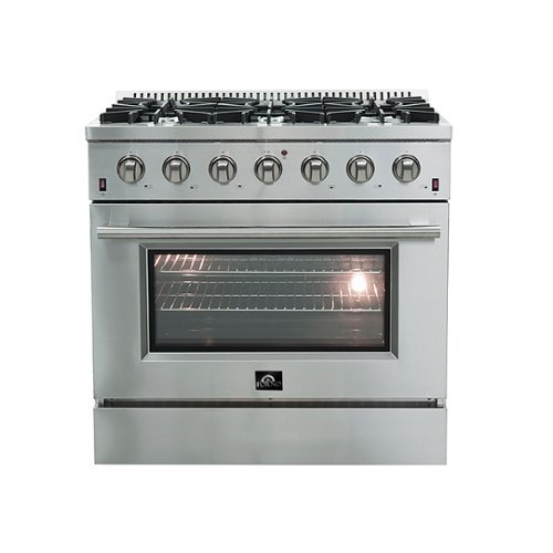 Forno Appliances - Galiano Alta Qualita 5.36 Cu. Ft. Freestanding Gas Range with Convection Oven - Stainless Steel