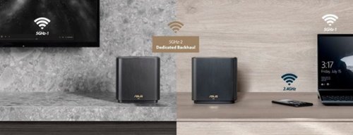 ASUS ZenWiFi AX Wireless-AX 825 MB/s Router with Ethernet Modem - Black BUY IN MIDDLE EAST