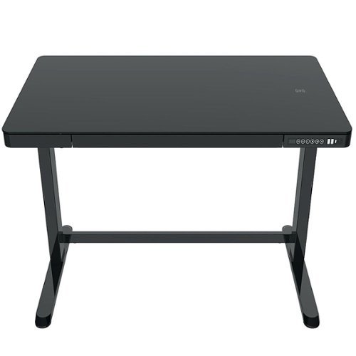 Koble - Juno 48" Electric Height-Adjustable Desk with Glass Top - Black