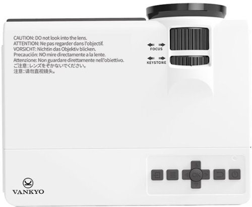 Vankyo Leisure 3W Pro Native 720P Wireless Single LCD Mini Projector - White HOW TO BUY