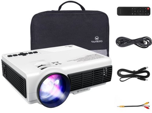 Vankyo Leisure 3W Pro Native 720P Wireless Single LCD Mini Projector - White WHERE TO BUY