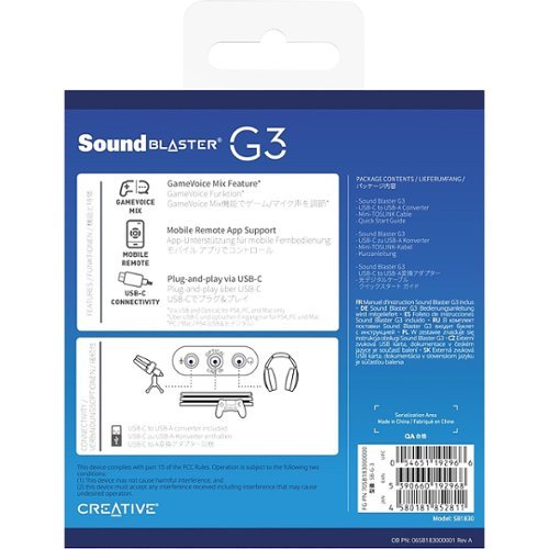 Creative Sound Blaster Sound Blaster External Sound Card SHOP ONLINE