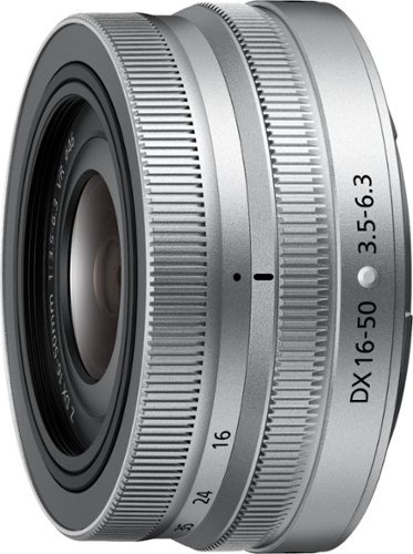 NIKKOR Z DX 16-50mm f/3.5-6.3 VR Standard Zoom Lens for Nikon Z Cameras - Silver