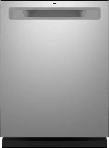 Front. GE - Top Control Built-In Dishwasher with 3rd Rack, 50 dBA - Fingerprint Resistant Stainless Steel.