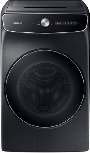 Samsung - 6.0 Cu. Ft. High-Efficiency Smart Front Load Washer with Steam and FlexWash - Black