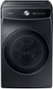 Samsung - 6.0 Cu. Ft. High-Efficiency Smart Front Load Washer with Steam and FlexWash - Black-Front_Standard