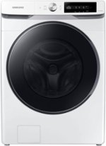 Samsung - 4.5 cu. ft. Large Capacity Smart Dial Front Load Washer with Super Speed Wash - White - Front_Standard