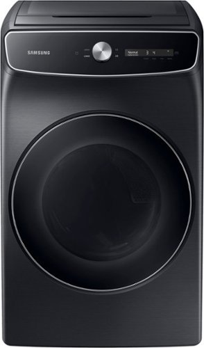 Samsung - 7.5 Cu. Ft. Smart Gas Dryer with Steam and FlexDry - Black