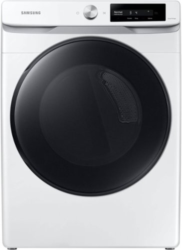 Samsung - 7.5 Cu. Ft. Stackable Smart Gas Dryer with Steam and AI Smart Dial - White