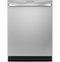 GE Profile - 24" Top Control Smart Built-In Tub Dishwasher with 3rd Rack, Microban and 42 dBA - Stainless Steel-Front_Standard