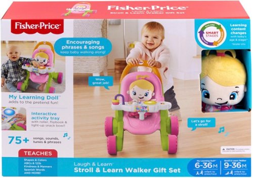 Fisher-Price Laugh & Learn Stroll and Learn Walker and Doll WORLDWIDE DELIVERY