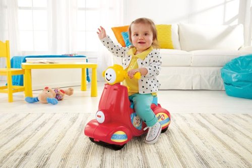 Fisher-Price Laugh & Learn Smart Stages Scooter - Red/Blue WORLDWIDE DELIVERY