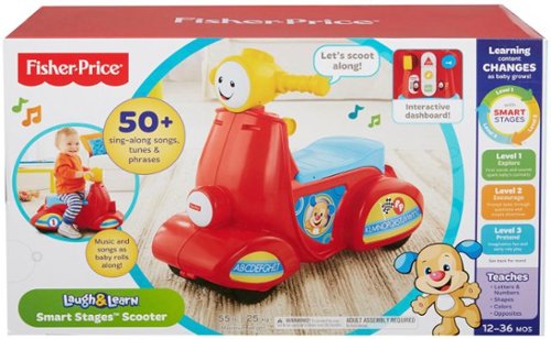 Fisher-Price Laugh & Learn Smart Stages Scooter - Red/Blue HOW TO BUY