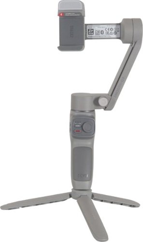 Zhiyun Smooth Q3 Folding 3-Axis Gimbal Stabilizer for Smartphones with Built-in LED Video Light and Detachable Tri-pod Stand - Gray WORLDWIDE DELIVERY