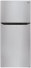 LG - 23.8 Cu. Ft. Top Freezer Refrigerator with Internal Water Dispenser - Stainless Steel-Front_Standard 