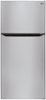 LG - 23.8 Cu. Ft. Top Freezer Refrigerator with Internal Water Dispenser - Stainless Steel-Front_Standard