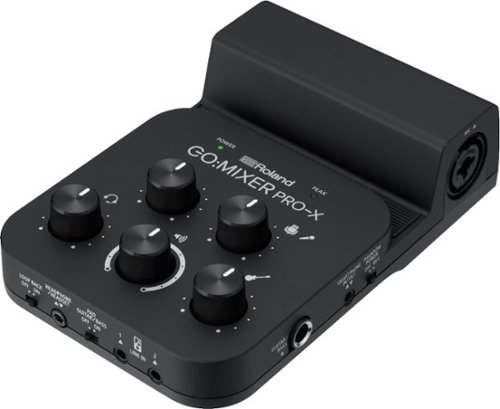 Roland - GO:MIXER PRO-X Audio Mixer for Smartphones - Black