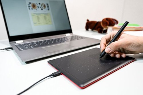 Wacom One by Wacom Student Drawing Tablet (medium) – Works with Chromebook, Mac, PC - Black/Red HOW TO BUY