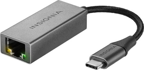 Insignia™ - USB-C to Ethernet Adapter - Black