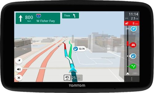 TomTom - GO Discover 7" GPS with Built-In Bluetooth, Map and Traffic Updates - Black - Black