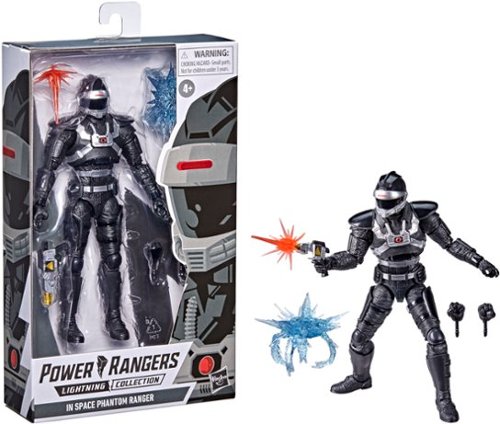 Power Rangers Lightning Collection In Space Phantom Ranger 6-Inch Premium Collectible Action Figure Toy with Accessories