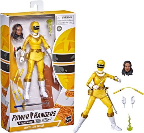 Power Rangers Lightning Collection Zeo Yellow Ranger 6-Inch Premium Collectible Action Figure Toy with Accessories