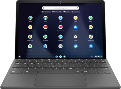 HP - 11" Touch Screen Chromebook Tablet - Qualcomm Snapdragon - 8GB Memory - 64GB eMMC - Natural Silver & Shade Gray