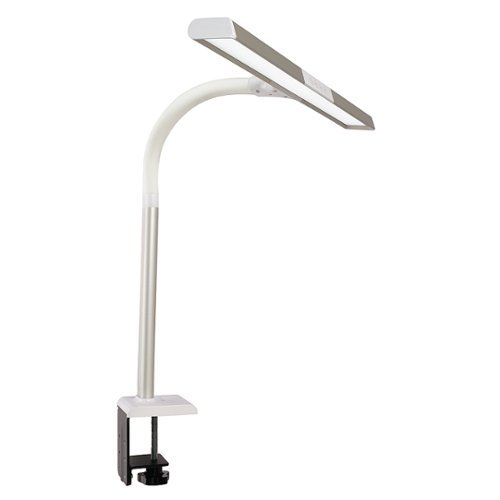 OttLite - Perform LED Clamp Lamp with 3 Color Modes - White