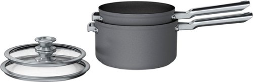 Ninja - NeverStick Premium Nest System 4-Piece Cookware Set - Gray