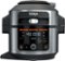 Ninja - Foodi 14-in-1, 6.5-QT Pressure Cooker Steam Fryer with SmartLid - Stainless/Black-Angle_Standard