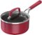 Ninja - NeverStick Vivid 1 1/2-Quart Saucepan with Glass Lid - Crimson Red-Angle_Standard