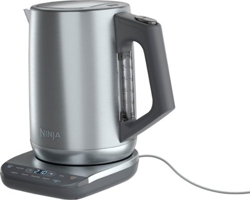 Ninja - KT200 Precision Temperature Electric Kettle, 1500 watts, 7-Cup Capacity, Hold Temp Setting - Stainless Steel