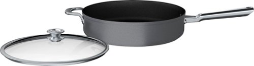 Ninja - Foodi NeverStick Premium Nest System 5-Quart Sauté Pan with Glass Lid - Black