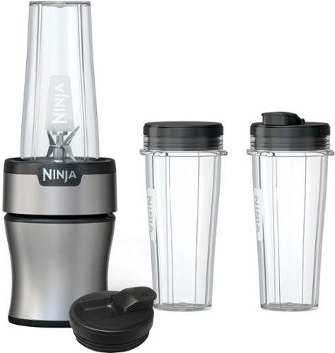  Ninja - Nutri-Blender Plus 20-Oz. Single-Serve Blender - Silver