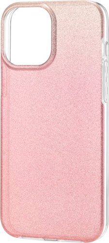 Insignia™ Hard Shell Case for iPhone 13 Pro Max and iPhone 12 Pro Max - Gradient Rose Gold Glitter WHERE TO BUY