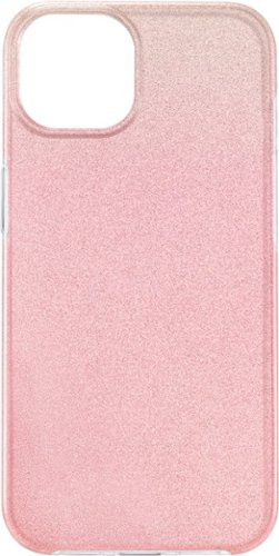 Insignia™ - Hard Shell Case for iPhone 13 - Gradient Rose Gold Glitter